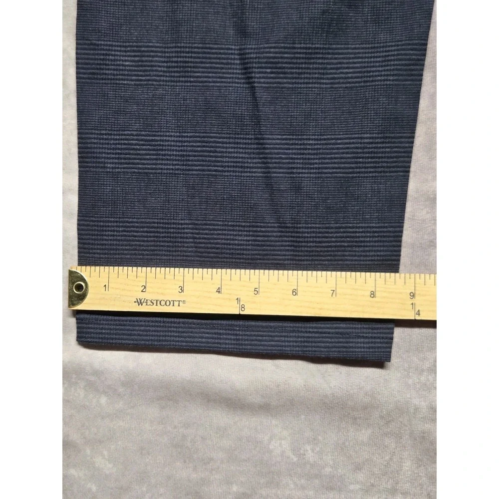 Ben Sherman Mens Blue Black Slim-Fit Pants Size 42W 30L NWT Classic Preppy
